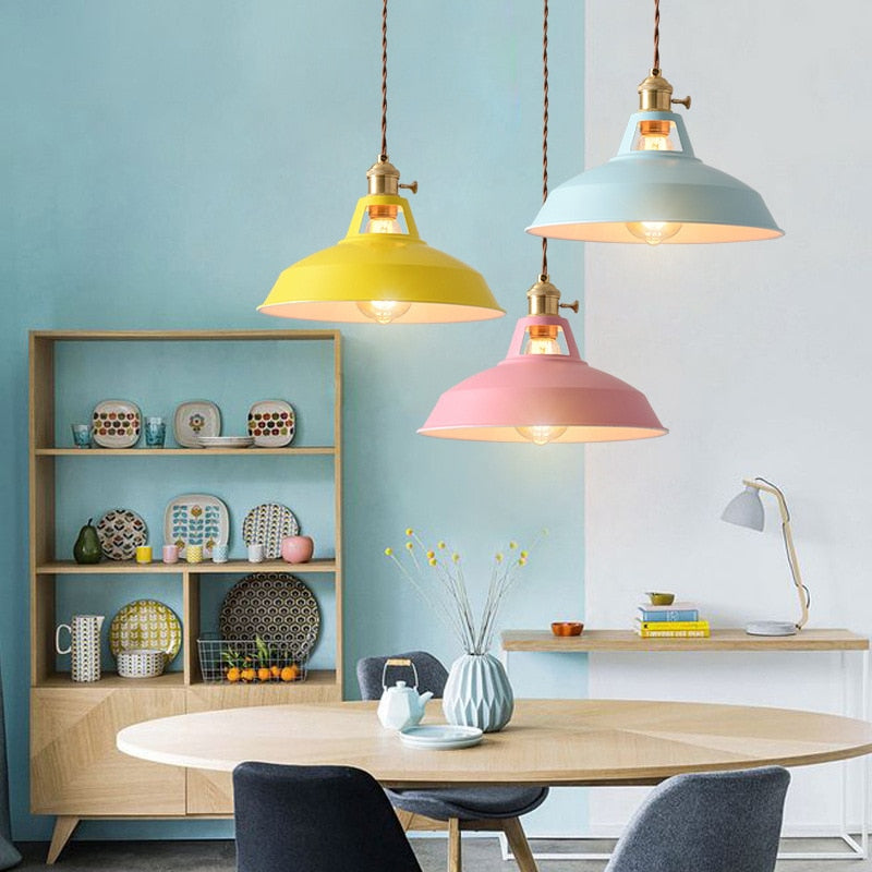 Jojo Lampe Suspension Luminaire Vintage. Métal. Noir/Blanc. Salle à Manger - Neutralighting