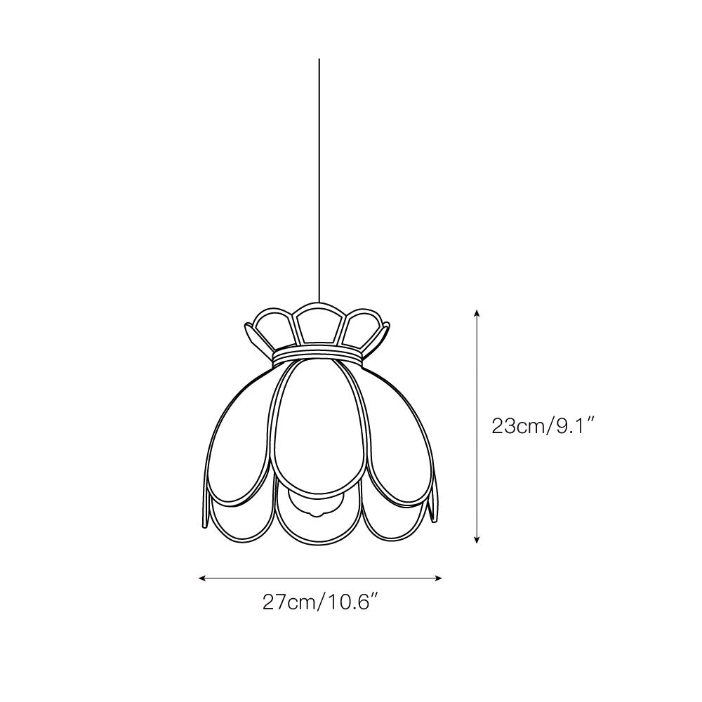 Eraeora Vintage Retro Metal Glass Pendant Lamp - Lamp Copper