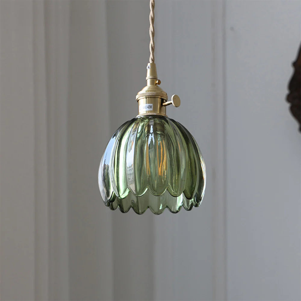 Valentina Rétro LED Suspension Verre Salon - Neutralighting