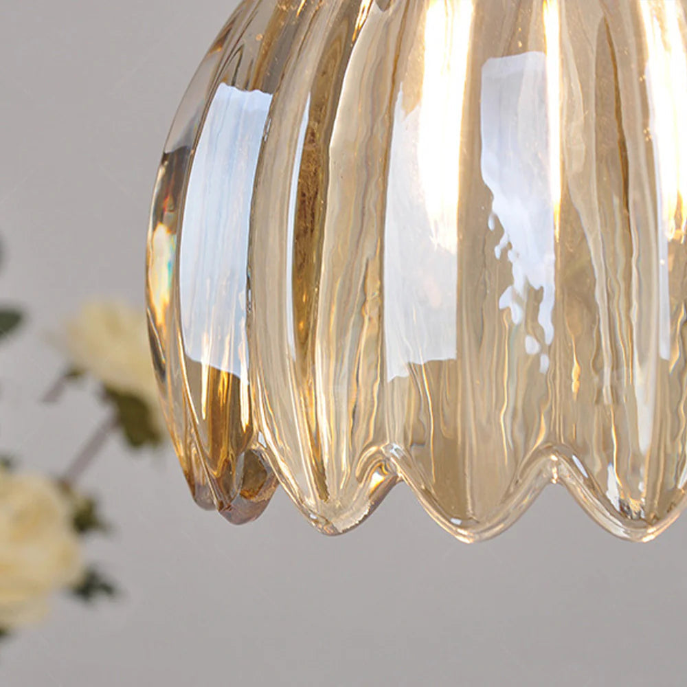 Valentina Rétro LED Suspension Verre Salon - Neutralighting