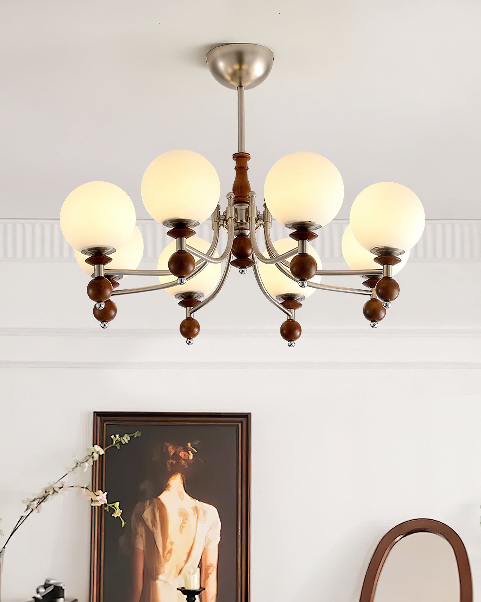 Retro Ellan Lustre Globe en Verre Poli - Neutralighting