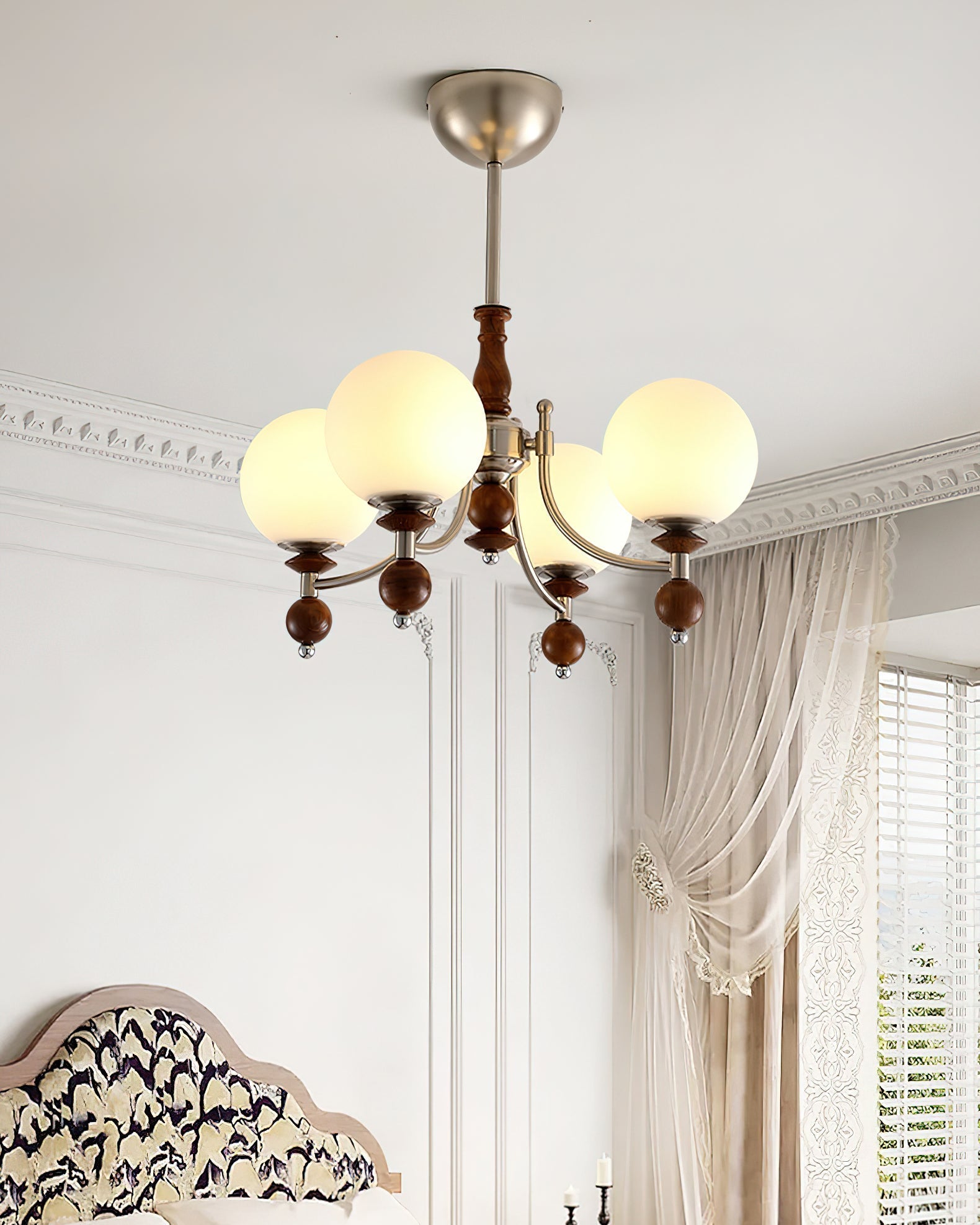 Retro Ellan Lustre Globe en Verre Poli - Neutralighting