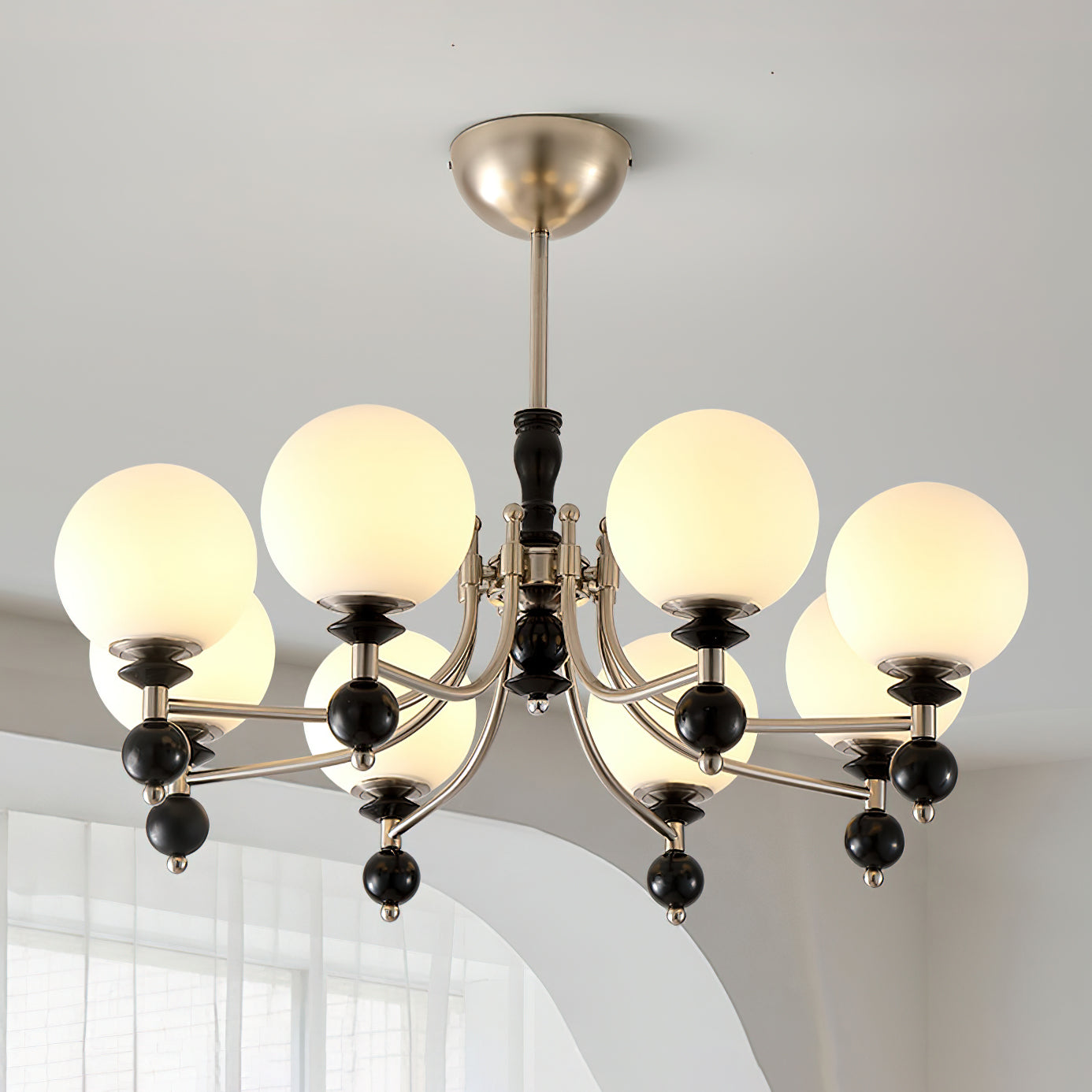Retro Ellan Lustre Globe en Verre Poli - Neutralighting