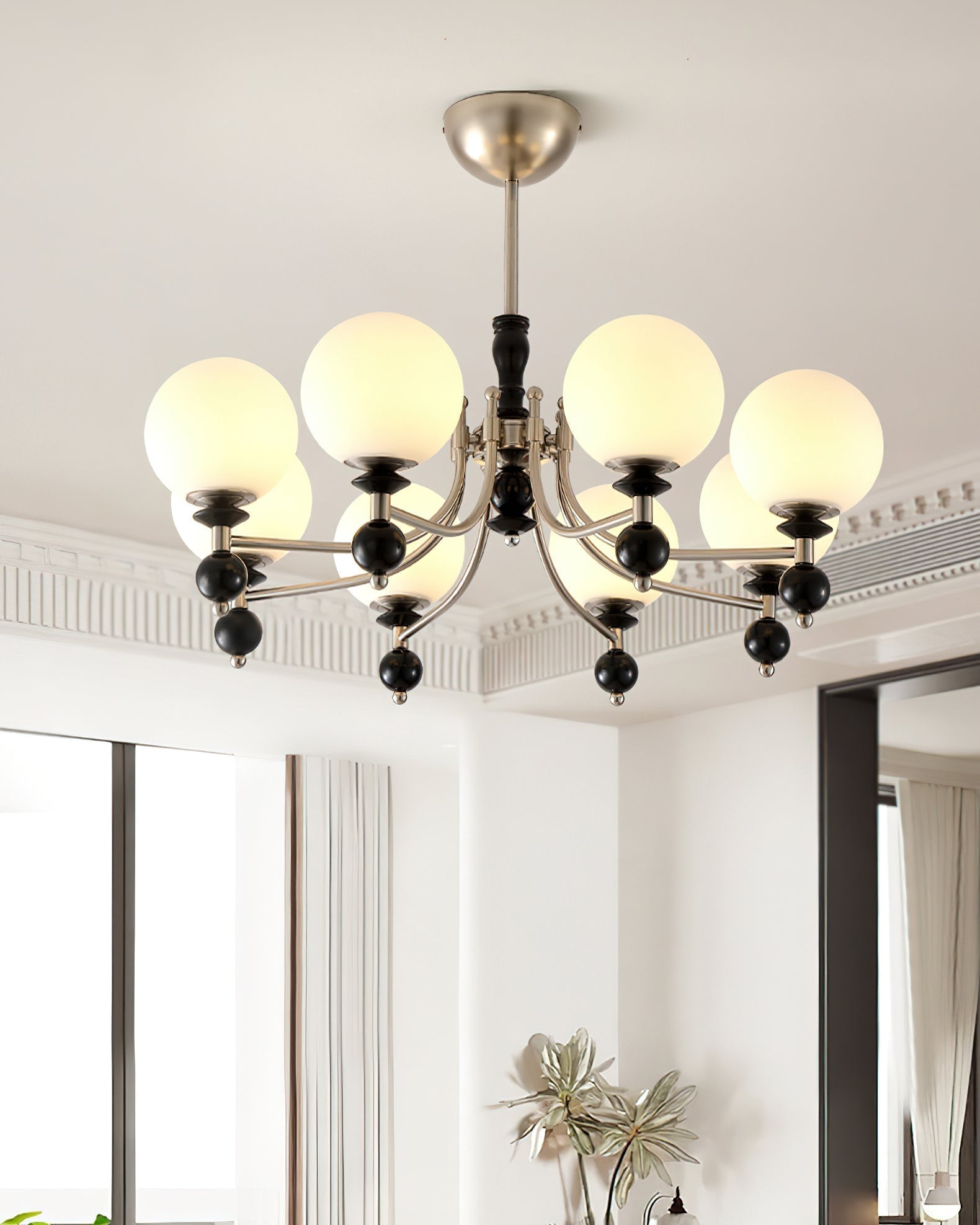 Retro Ellan Lustre Globe en Verre Poli - Neutralighting