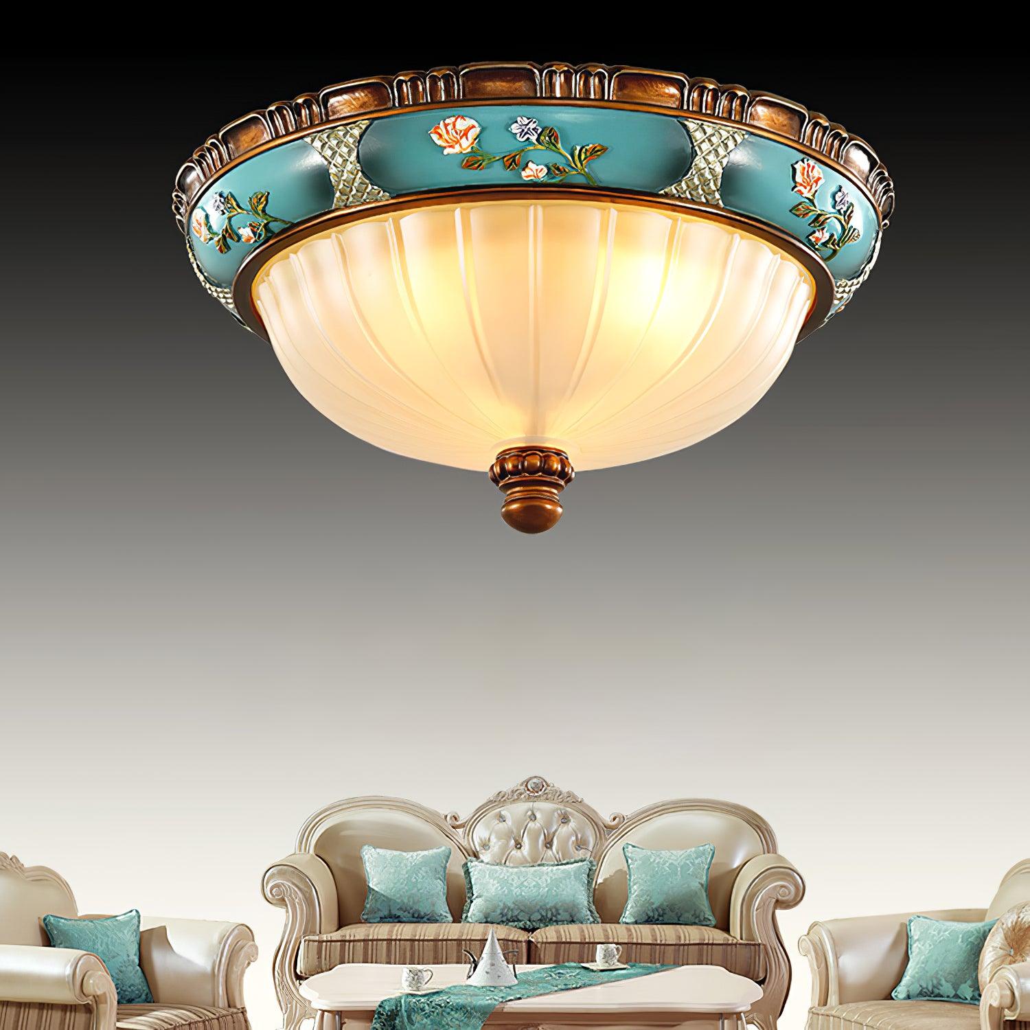 Solara Plafonnier Floral Encastré Vintage - Neutralighting