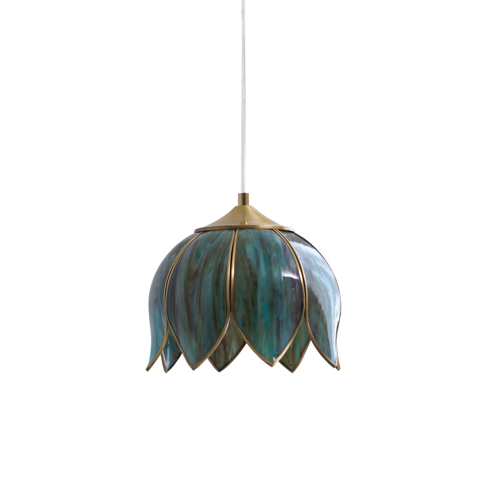 Eraeora Vintage Retro Metal Glass Pendant Lamp - Lamp Copper
