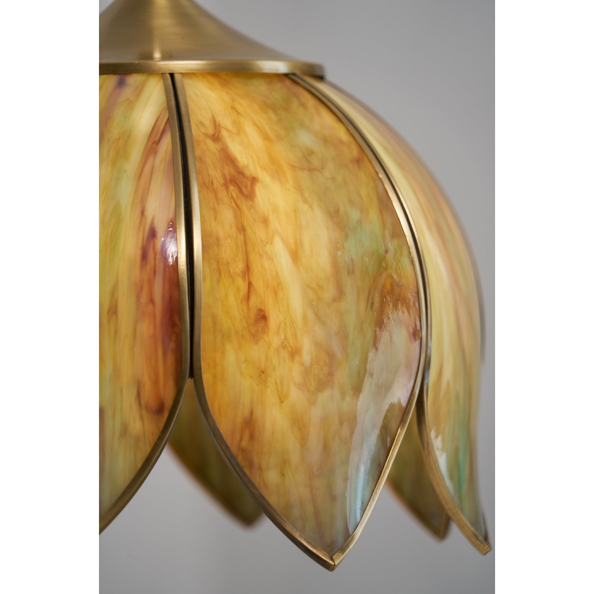 Eraeora Vintage Retro Metal Glass Pendant Lamp - Lamp Copper