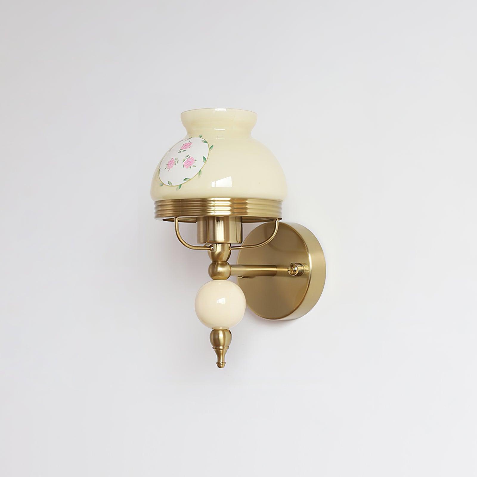Tessan Applique murale en verre et lumière pour chambre à coucher ou couloir rétro - Neutralighting
