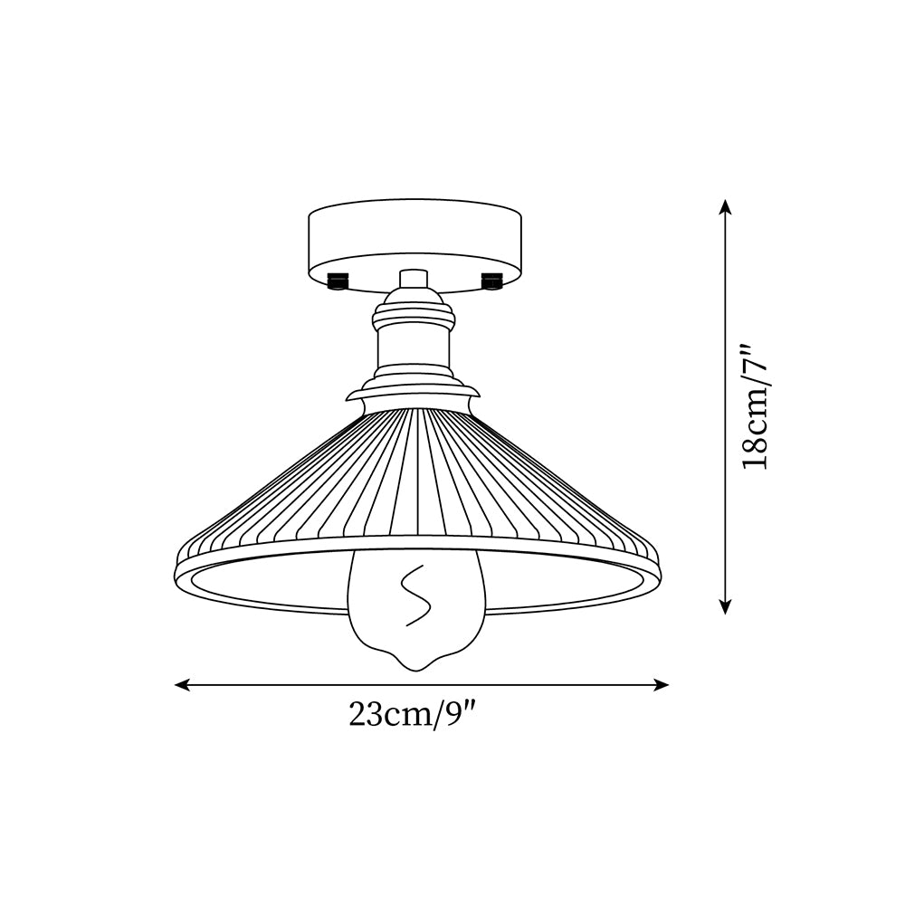 Belmont Plafonnier Vintage Laiton Céramique - Neutralighting