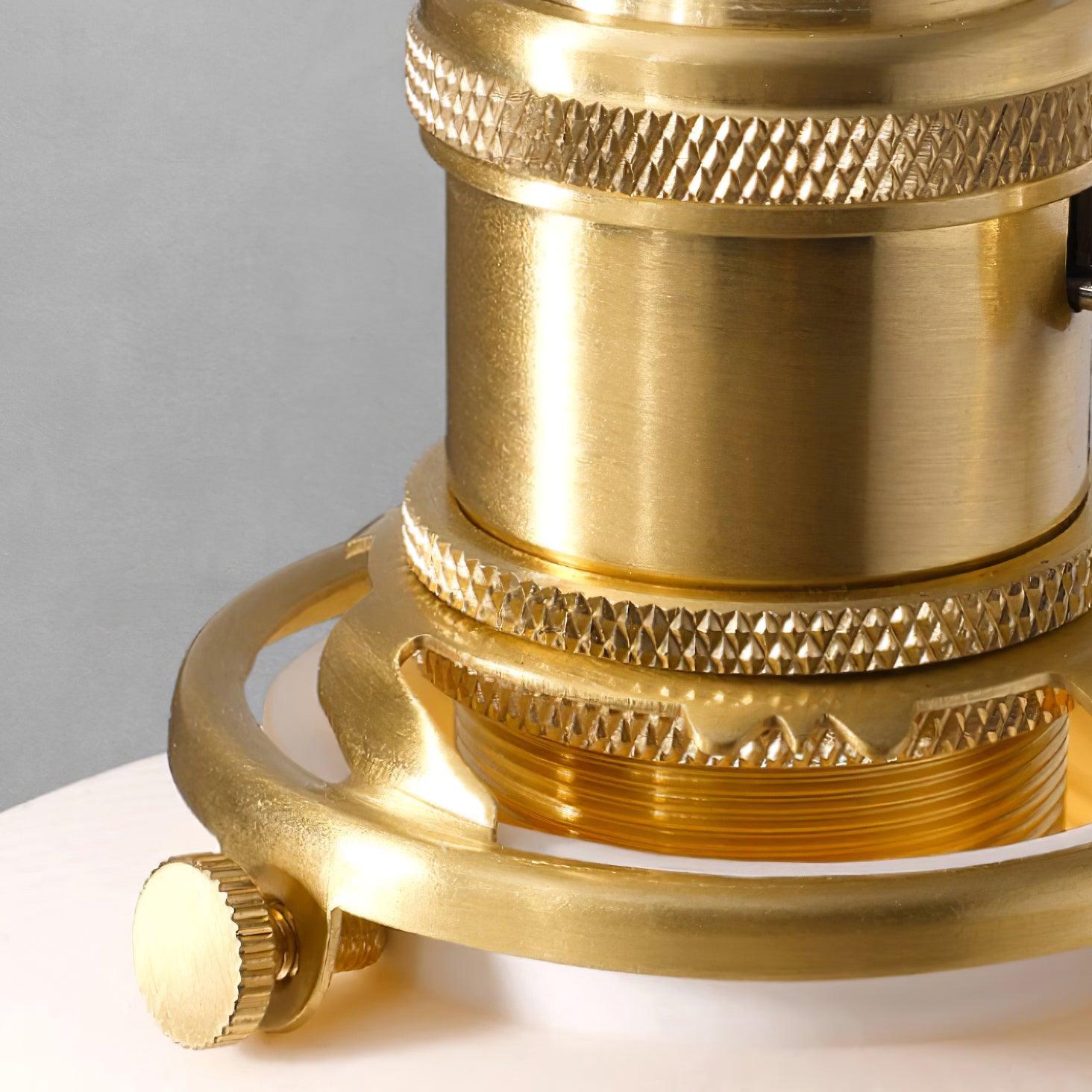 Eclipse Pendant Lamp Ribbed White Ceramic with Brass Handle - Neutralighting