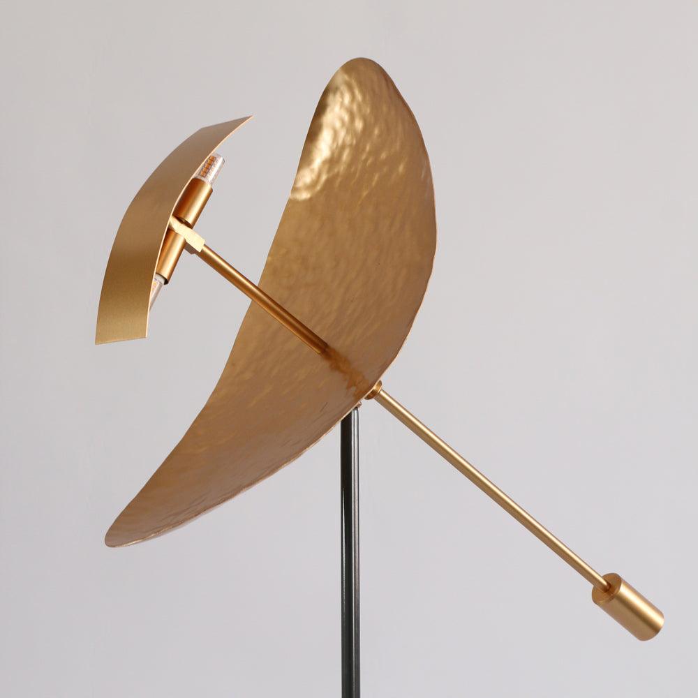 Mira Lampadaire Arc Moderne, Métal, Doré, Salon