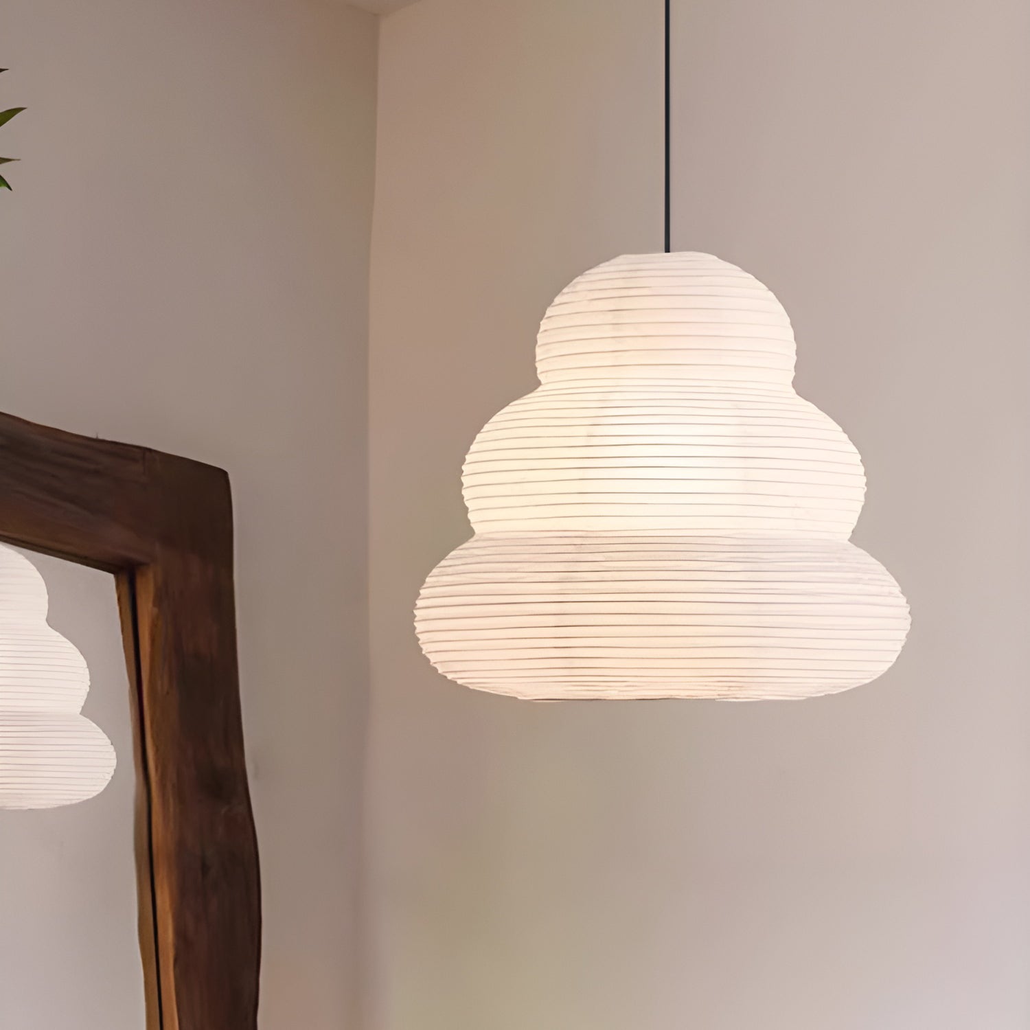 Gemma Modern Paper Pendant Light - Neutralighting