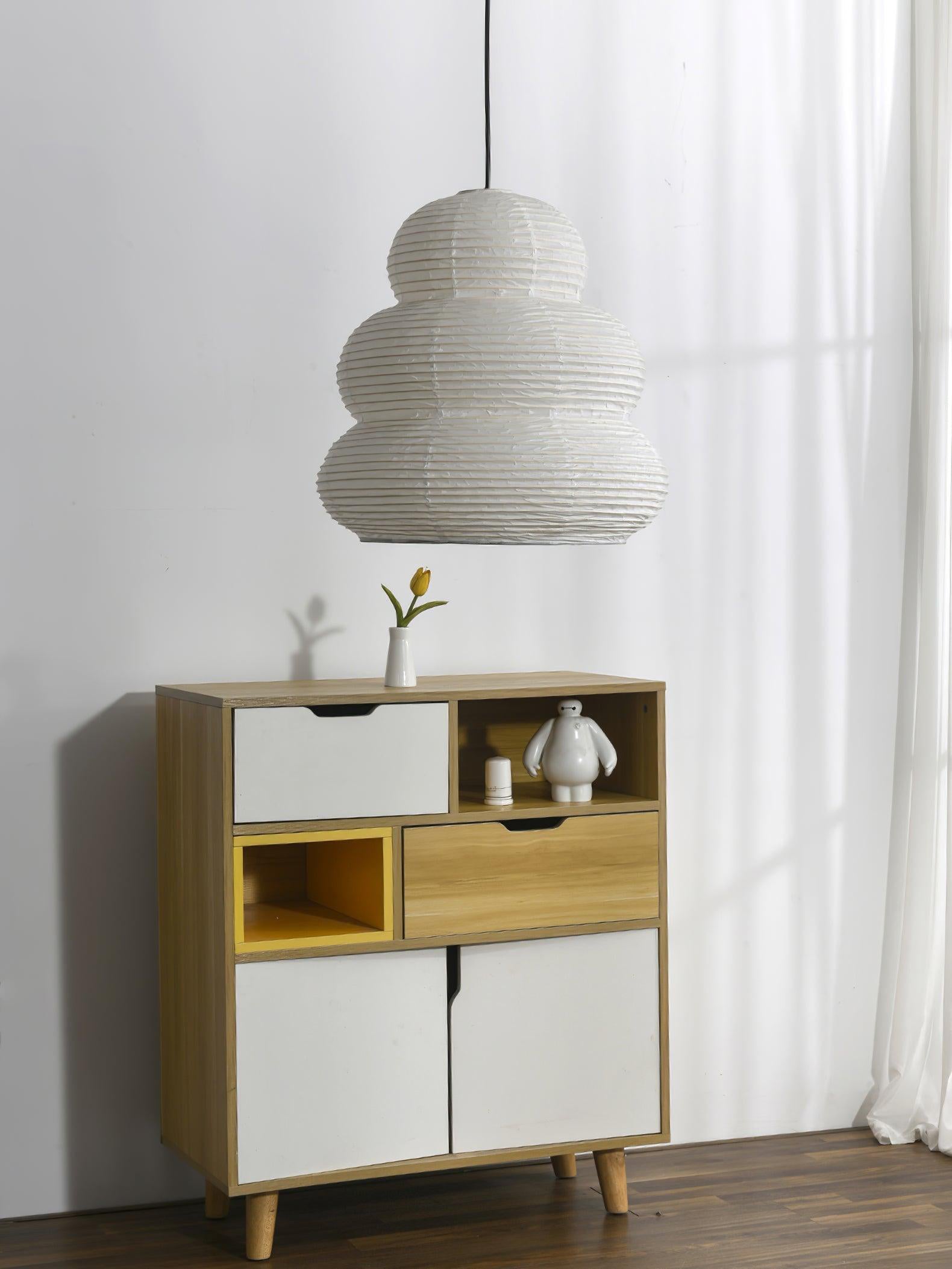 Gemma Modern Paper Pendant Light - Neutralighting