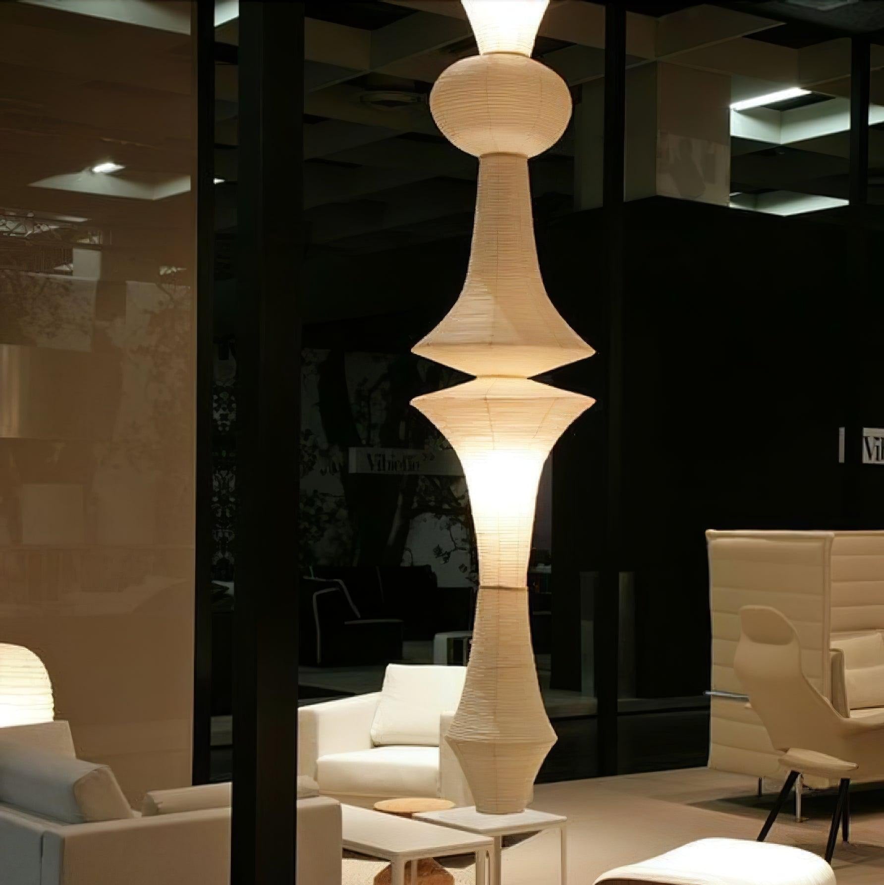 Faye Suspension Sculpturale Verticale en Papier