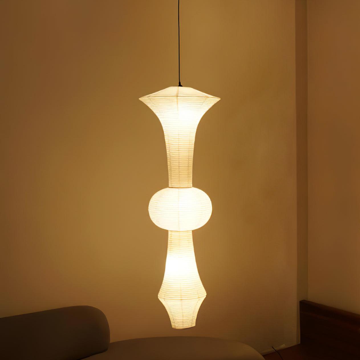 Faye Suspension Sculpturale Verticale en Papier