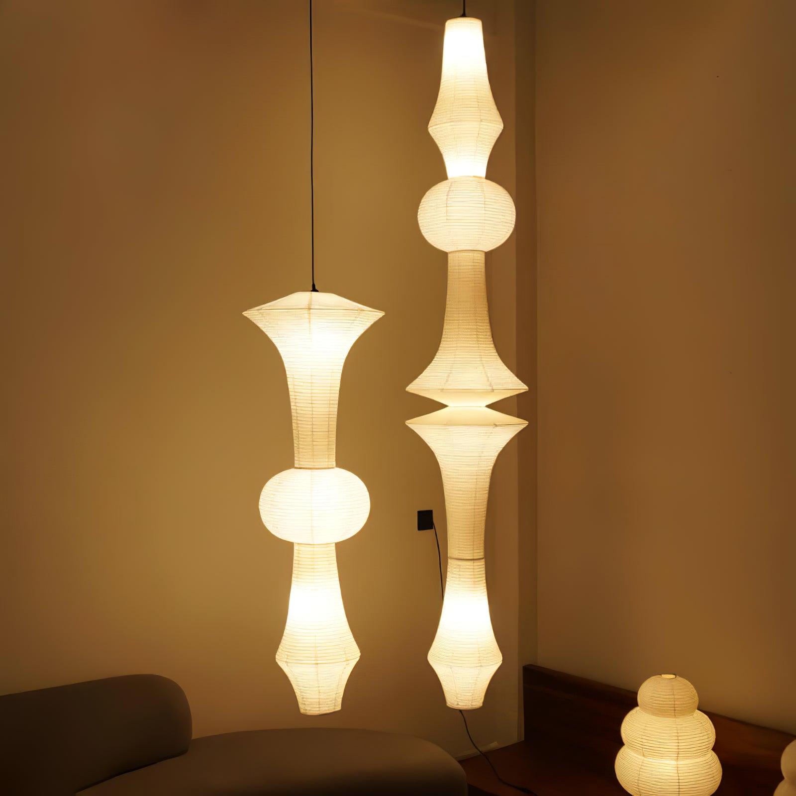 Faye Suspension Sculpturale Verticale en Papier