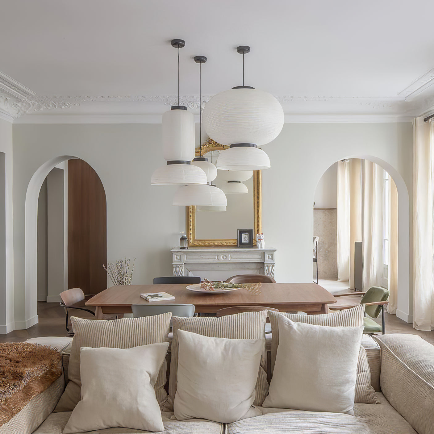 Tessire Lampe Suspendue Scandinave en Papier - Neutralighting