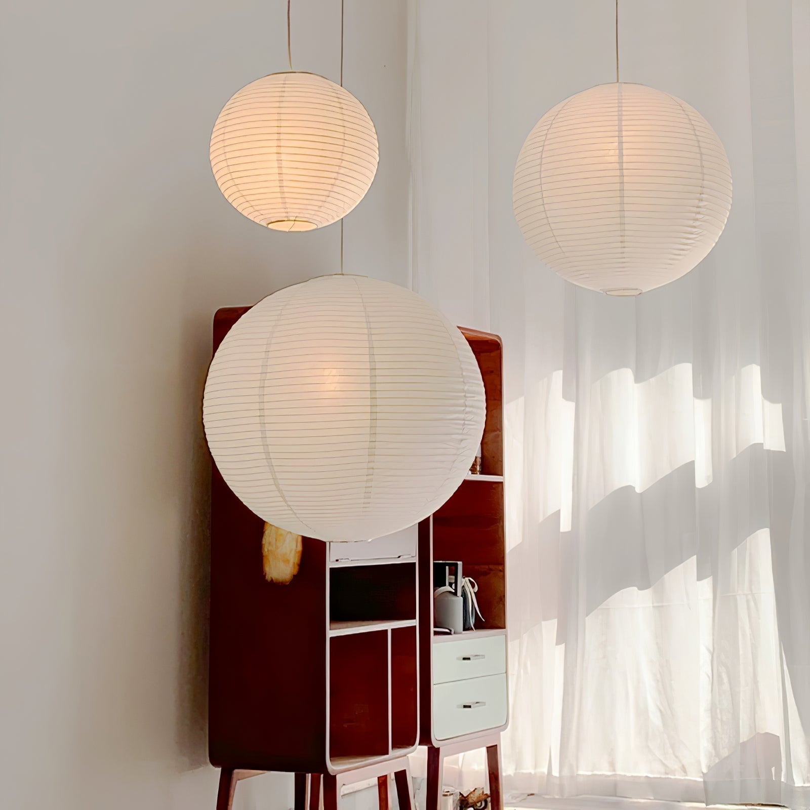 Sylin Suspension Déportée en Soie de Mûrier - Neutralighting
