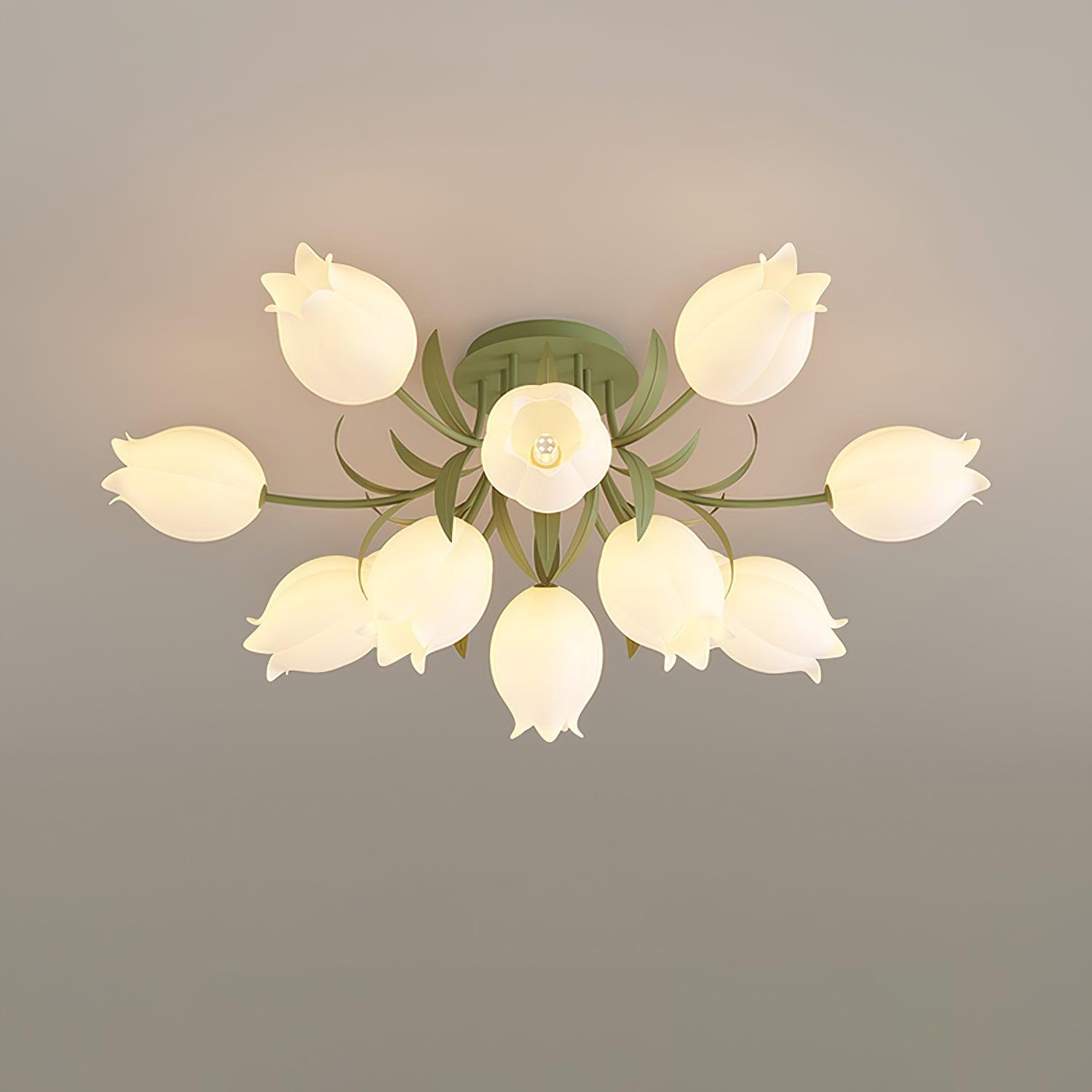 Tulip Plafonnier Led fleur