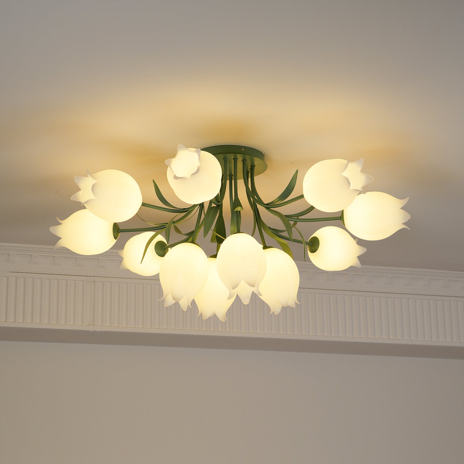Tulip Plafonnier Led fleur