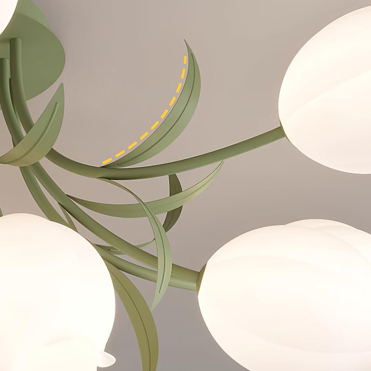 Tulip Plafonnier Led fleur