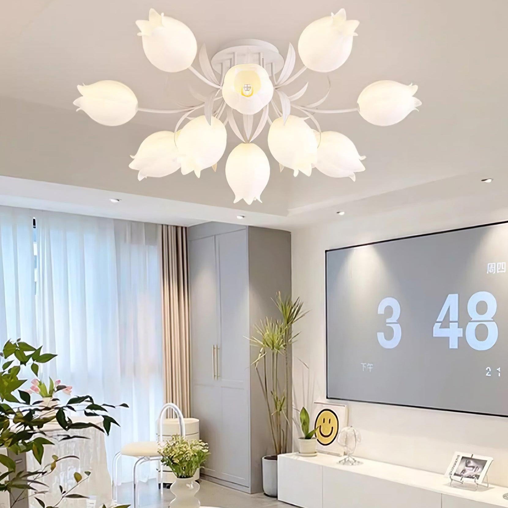 Tulip Plafonnier Led fleur