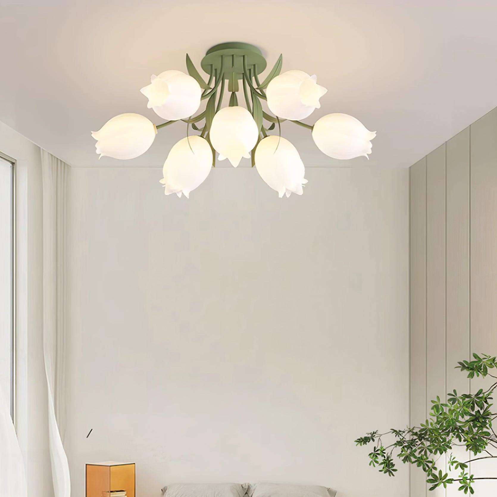 Tulip Plafonnier Led fleur