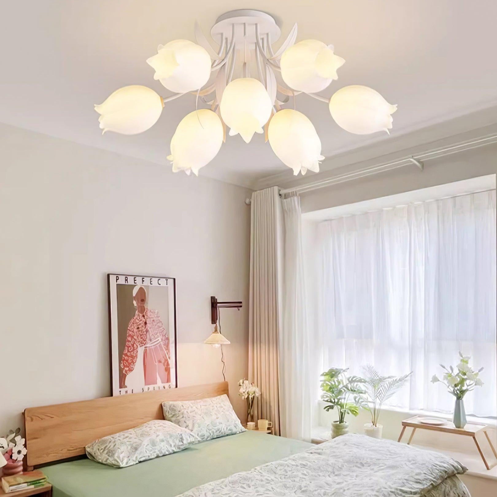 Tulip Plafonnier Led fleur
