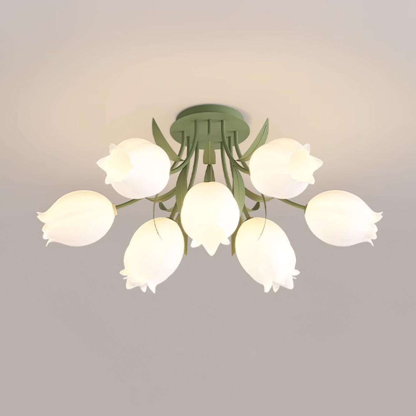 Tulip Plafonnier Led fleur