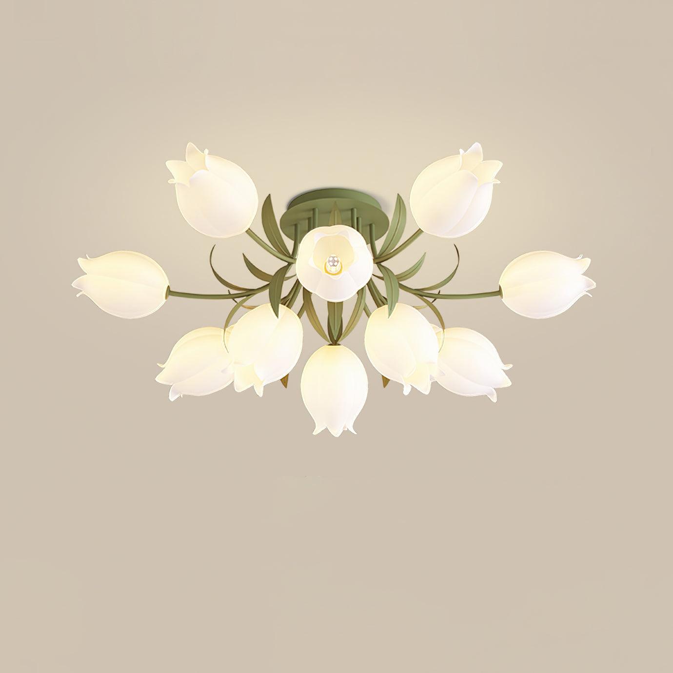 Tulip Plafonnier Led fleur