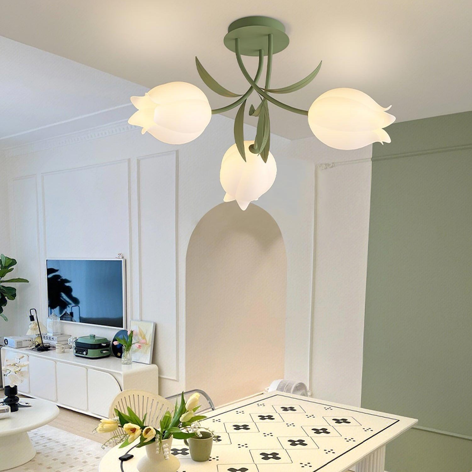 Tulip Plafonnier Led fleur