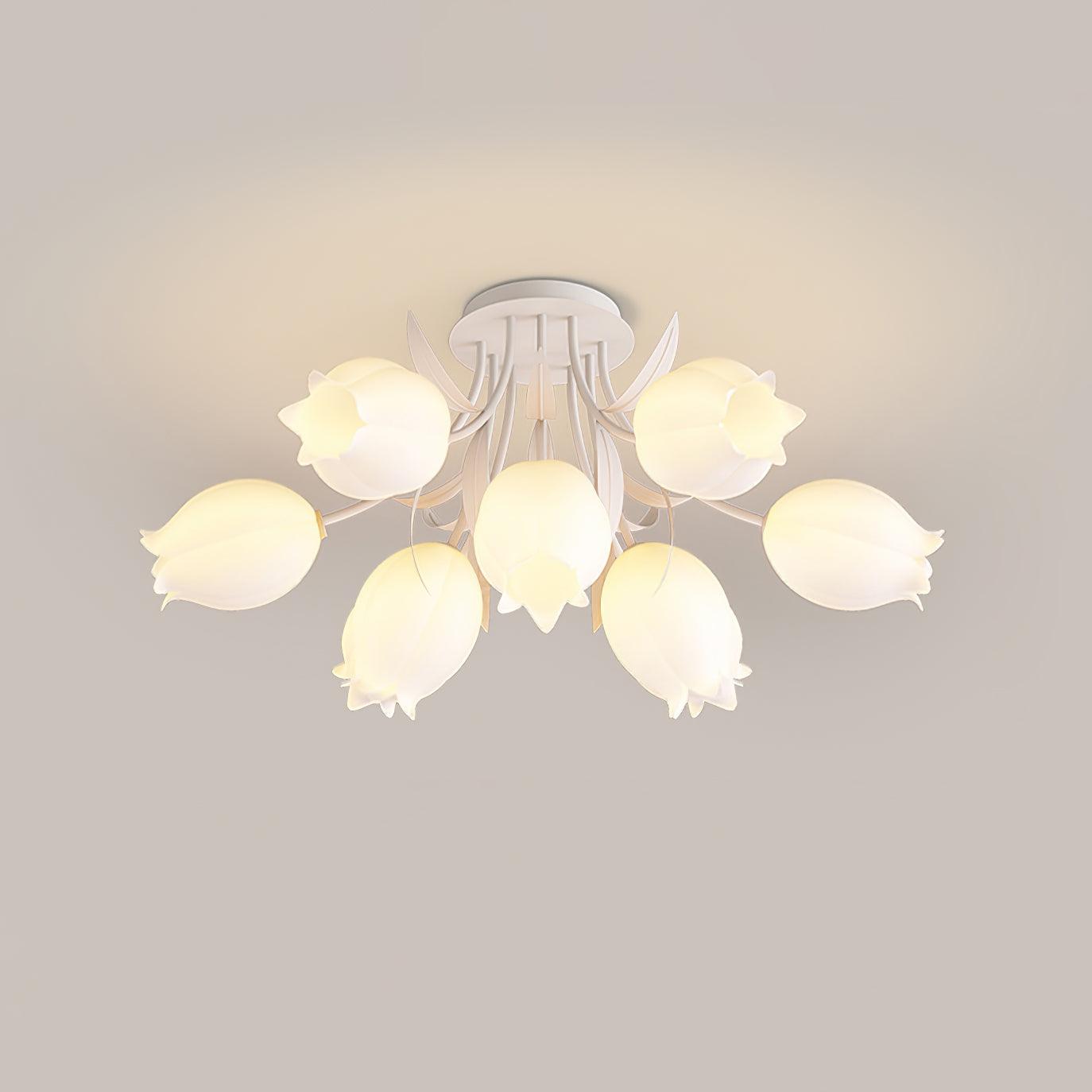 Tulip Plafonnier Led fleur