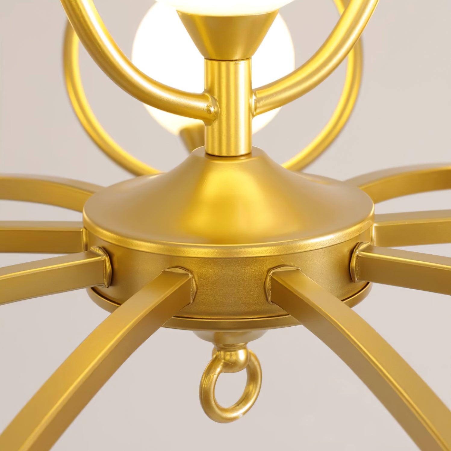 Riley Lustre Verre Or Moderne - Neutralighting