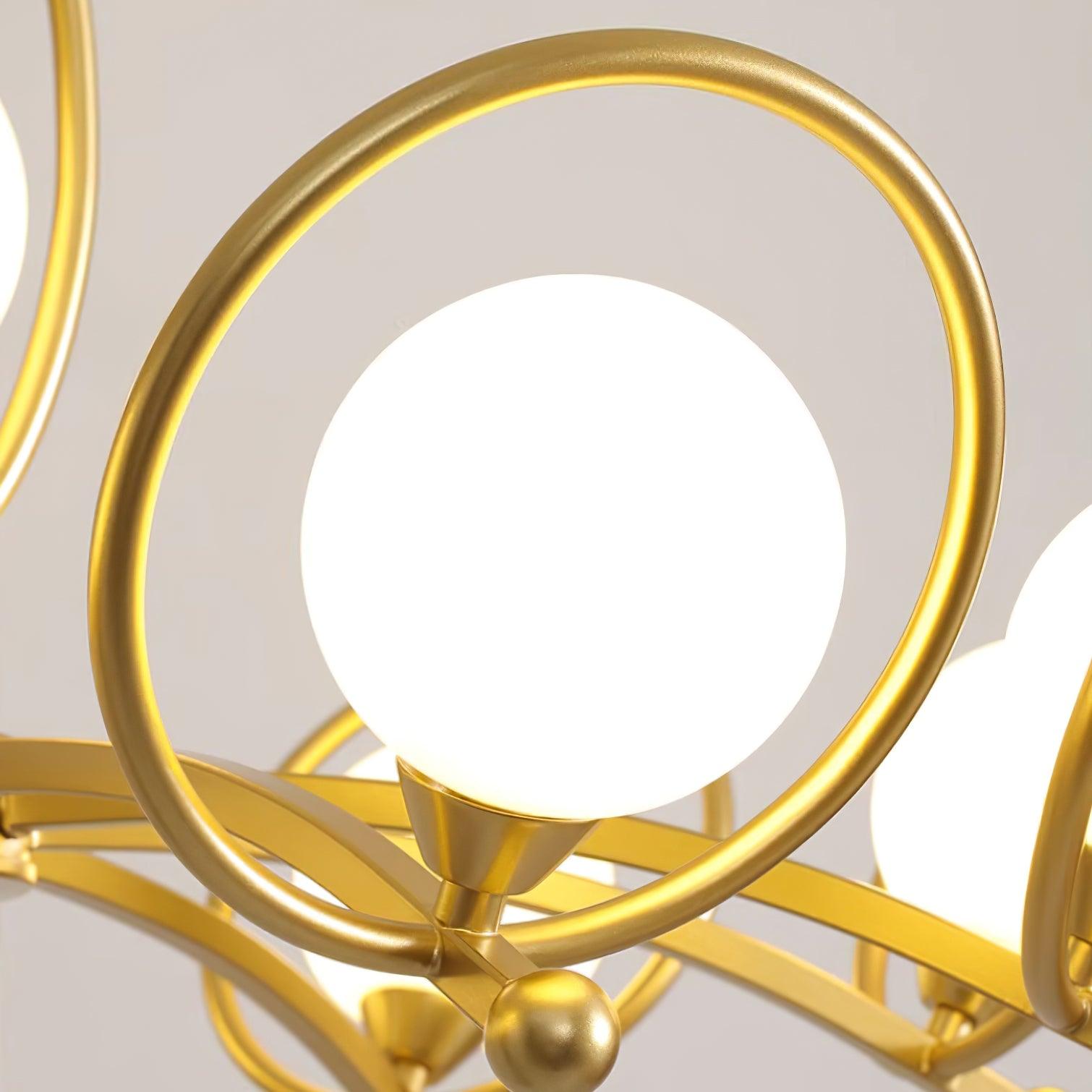 Riley Lustre Verre Or Moderne - Neutralighting
