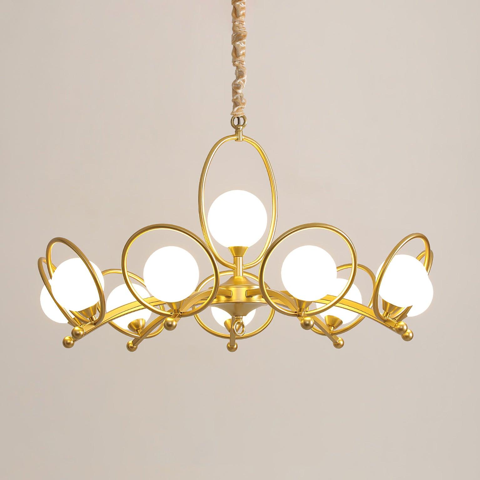 Riley Lustre Verre Or Moderne - Neutralighting