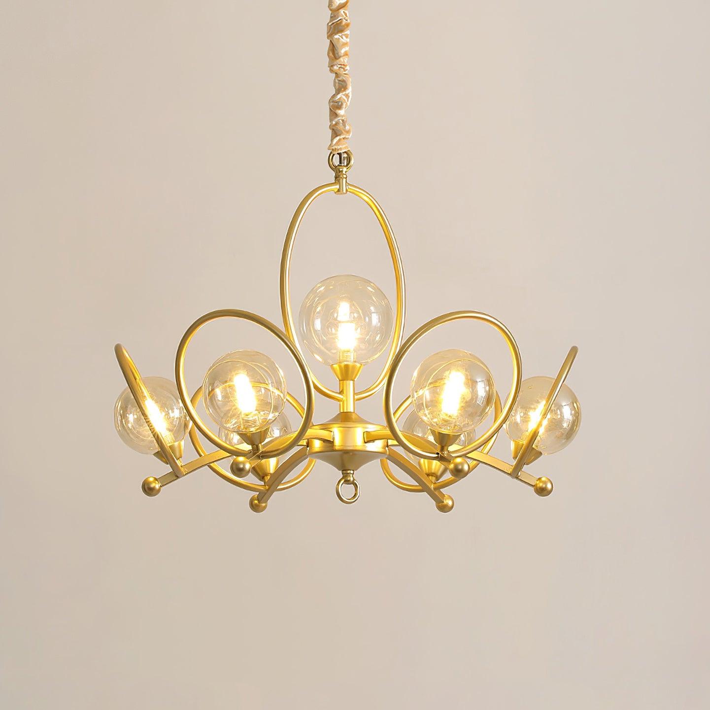 Riley Lustre Verre Or Moderne - Neutralighting
