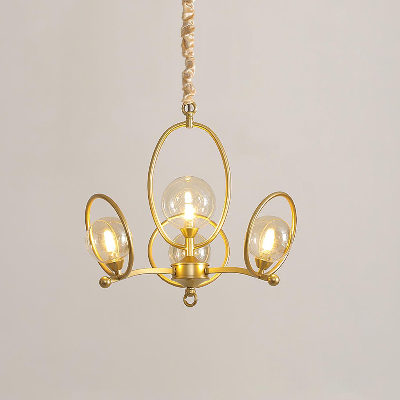 Riley Lustre Verre Or Moderne - Neutralighting