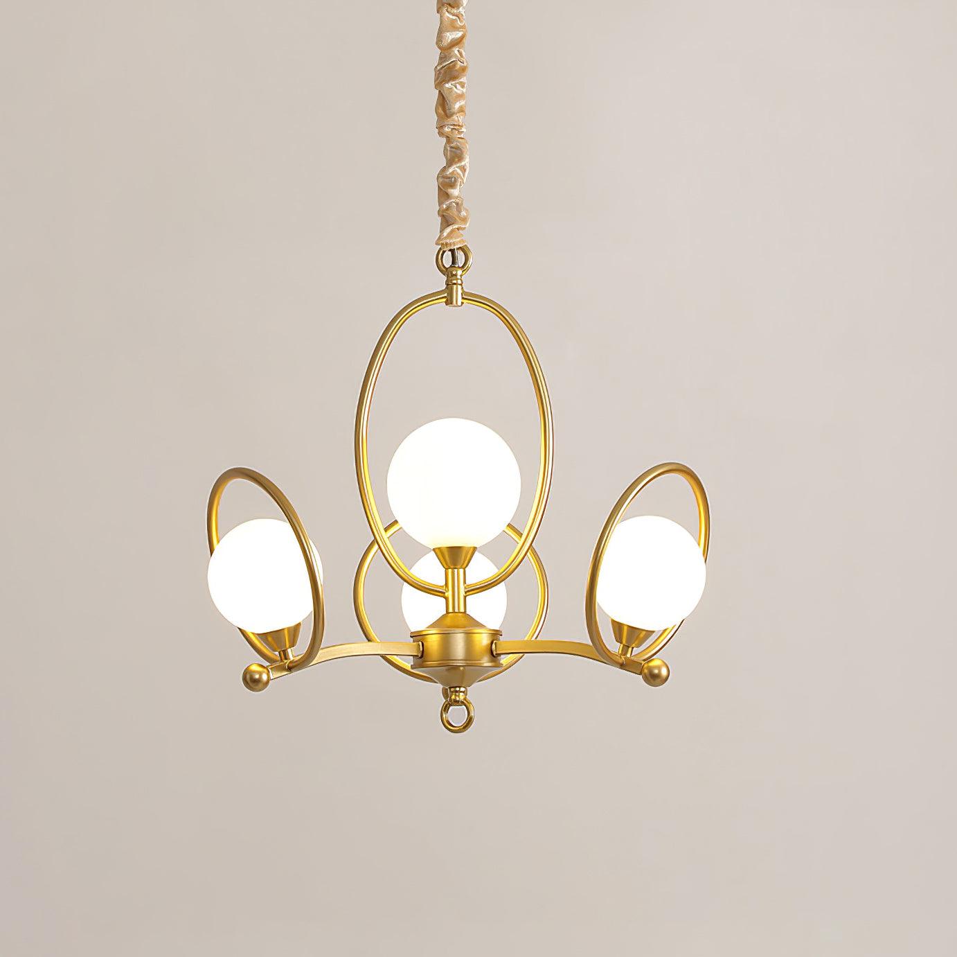 Riley Lustre Verre Or Moderne - Neutralighting