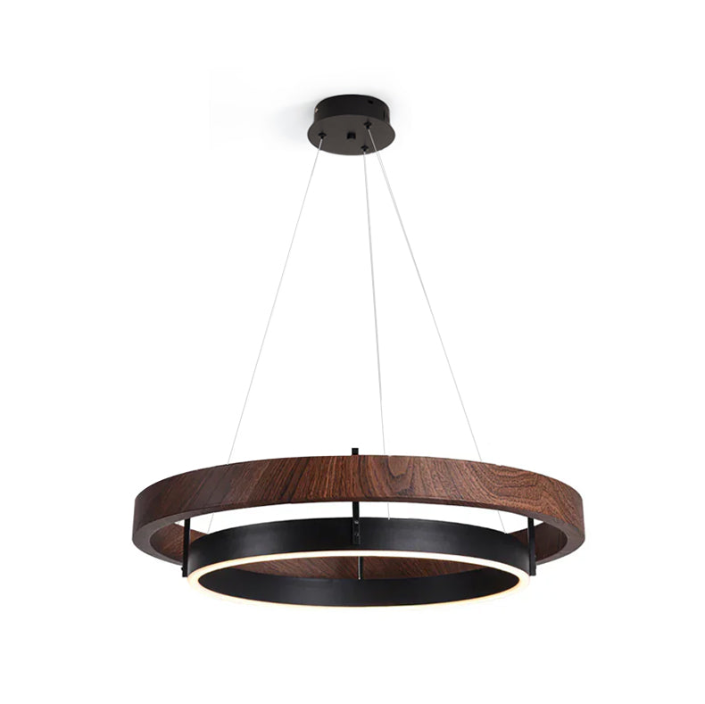 Acorn Lustre Anneau en Bois