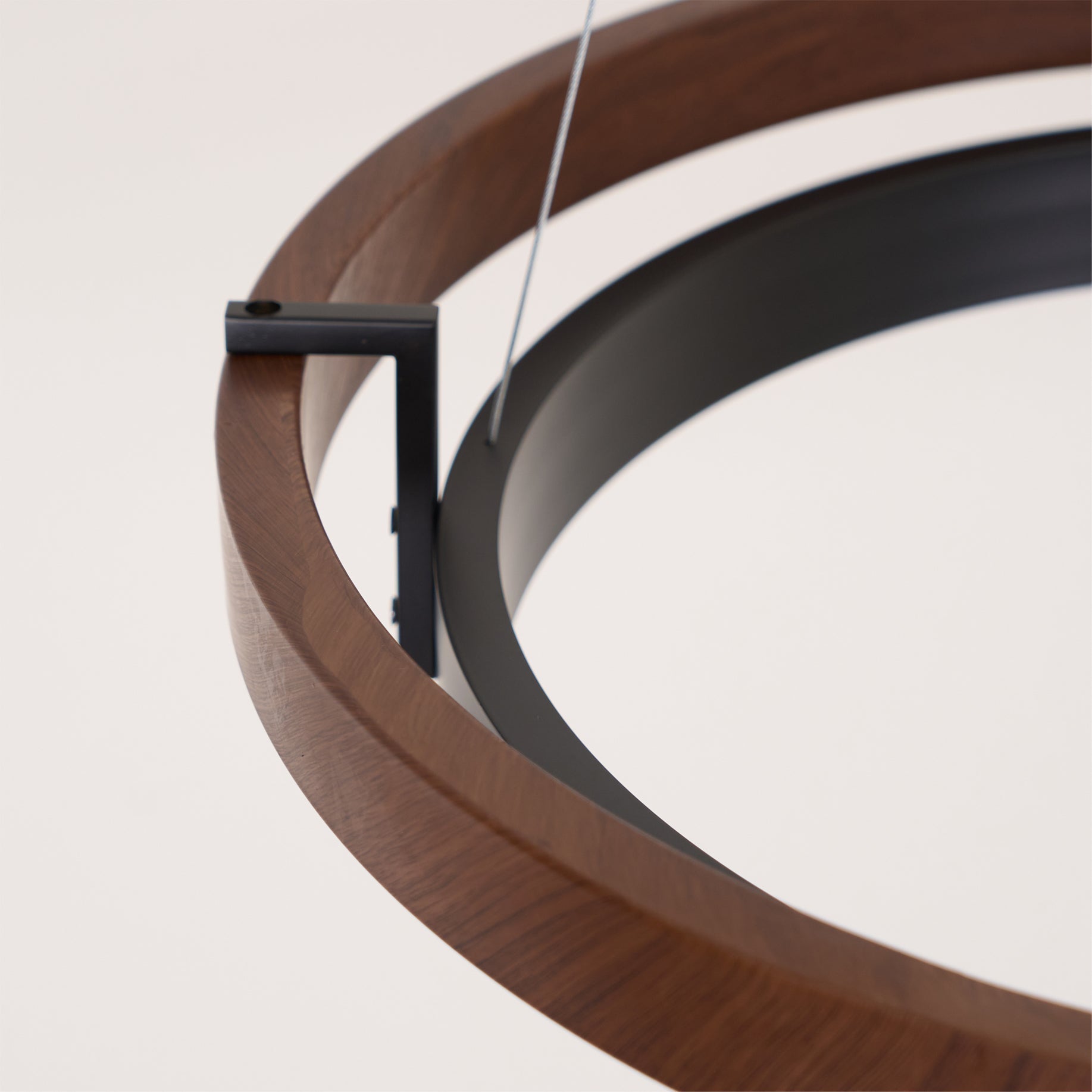 Acorn Lustre Anneau en Bois