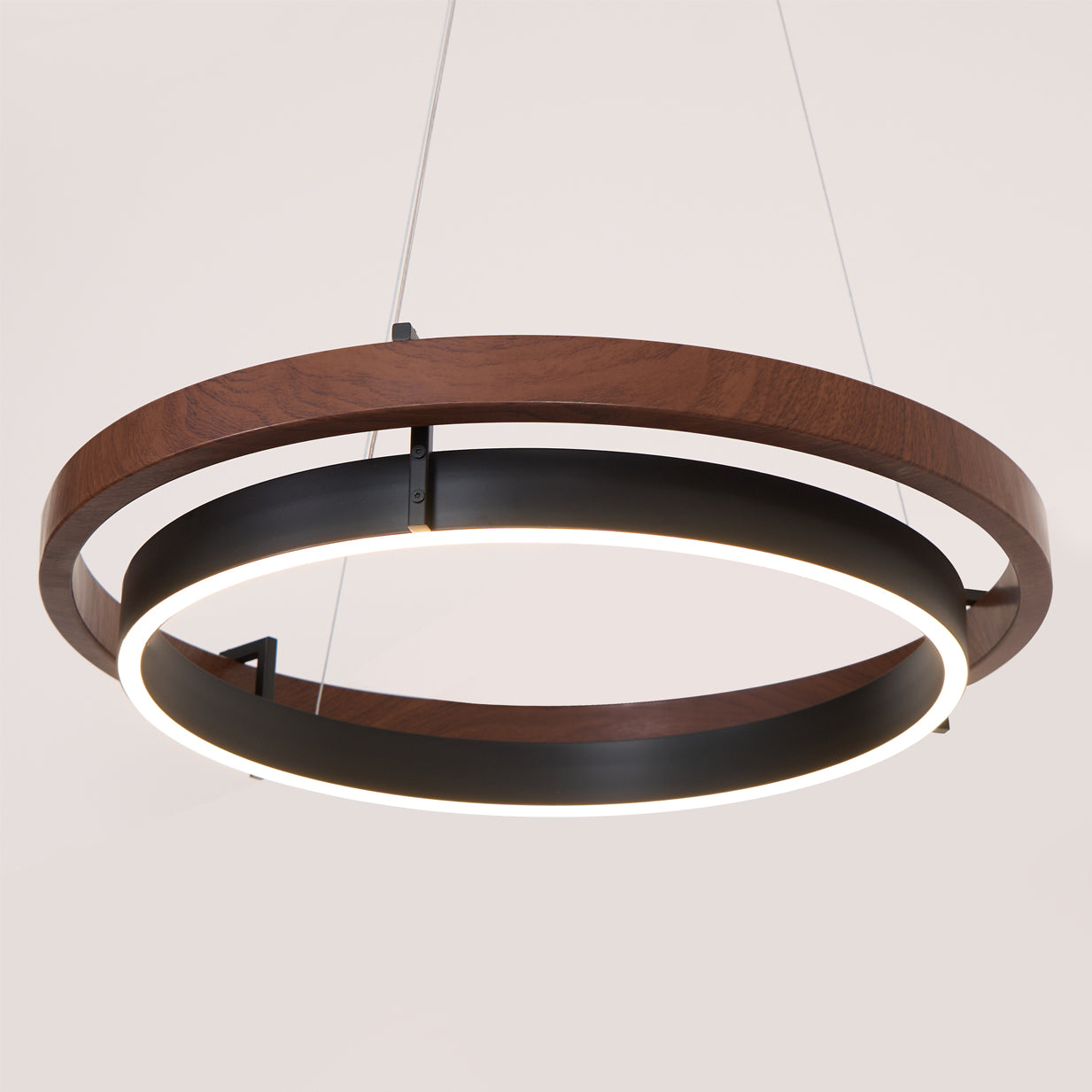 Acorn Lustre Anneau en Bois