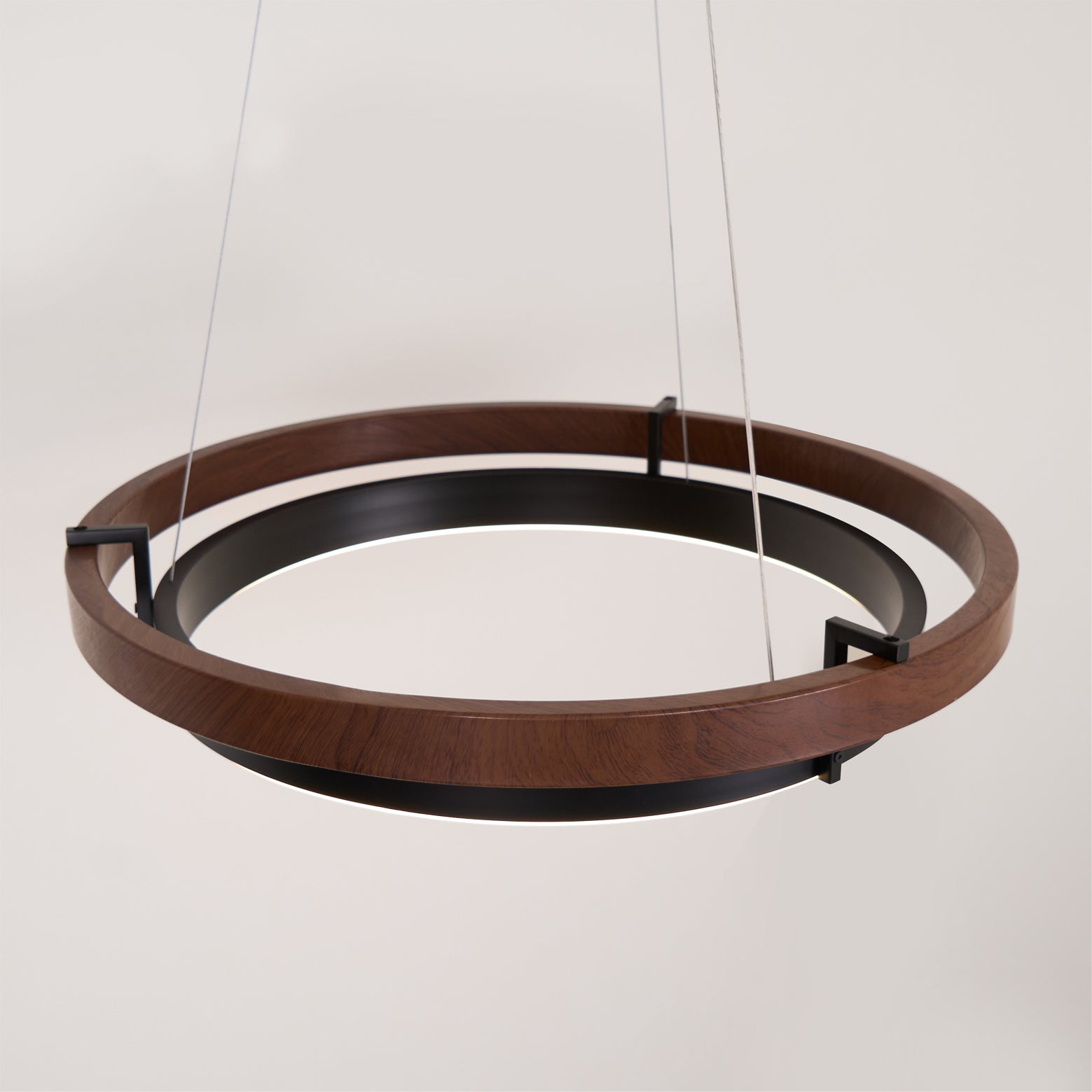 Acorn Lustre Anneau en Bois