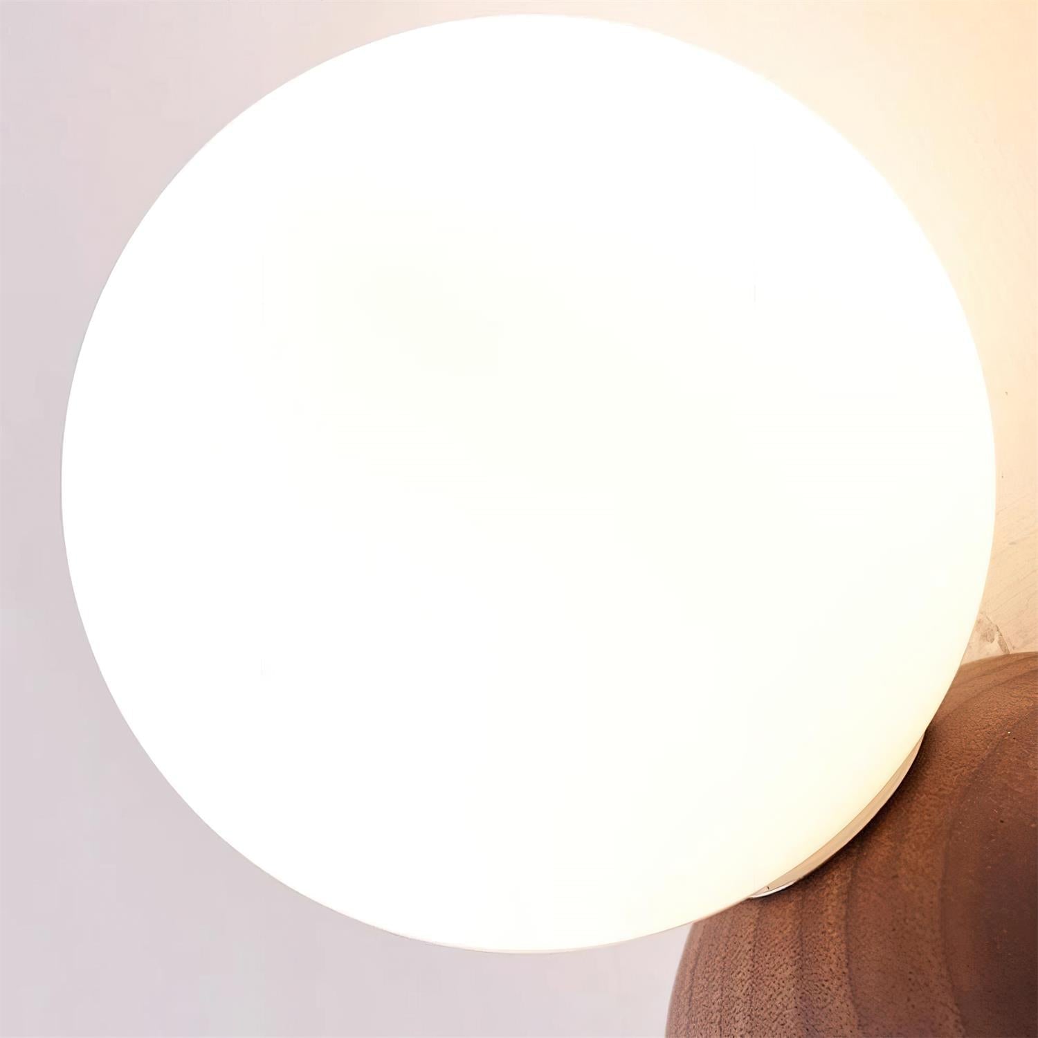 Ringo Applique Murale Bois Verre Opale Minimaliste - Neutralighting