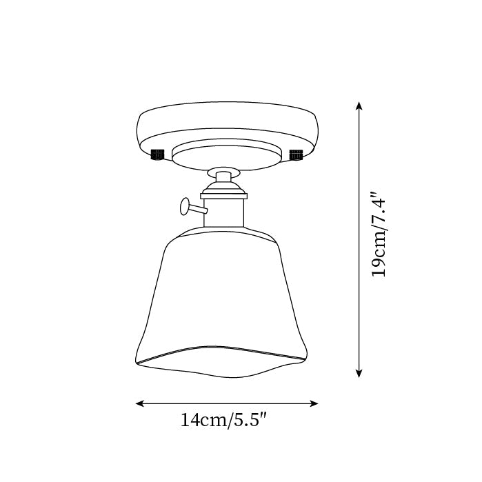 Elano Plafonnier en Verre - Neutralighting