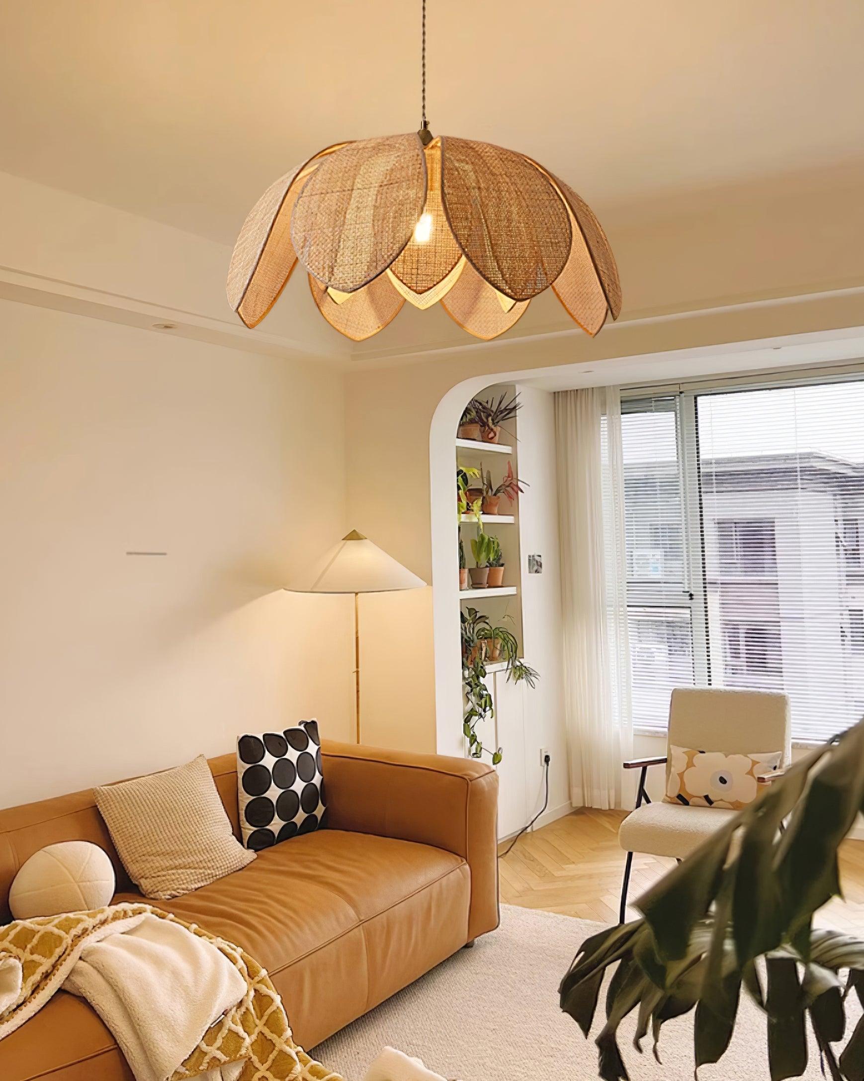 Fionel Lampe Suspension en Rattan - Neutralighting