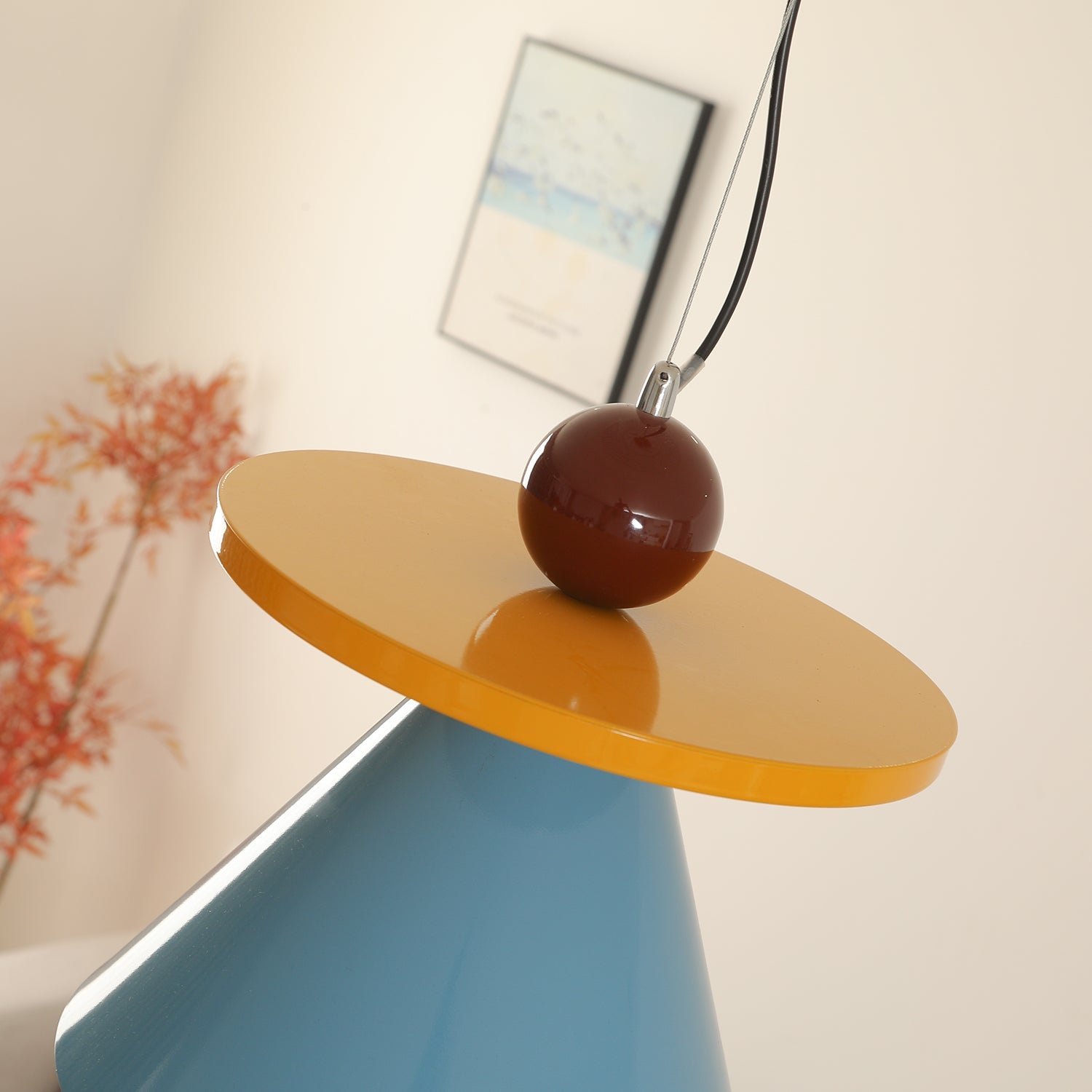 Riva Lampe Pendentive Conique Rayée Ludique Vibrante - Neutralighting