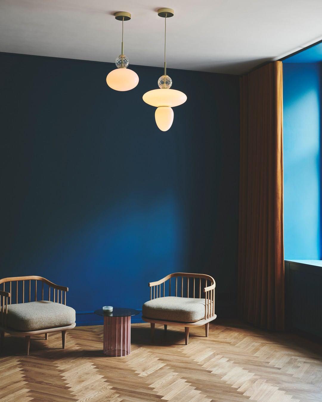 Orbelin Lampe Suspension en Verre et Laiton - Neutralighting