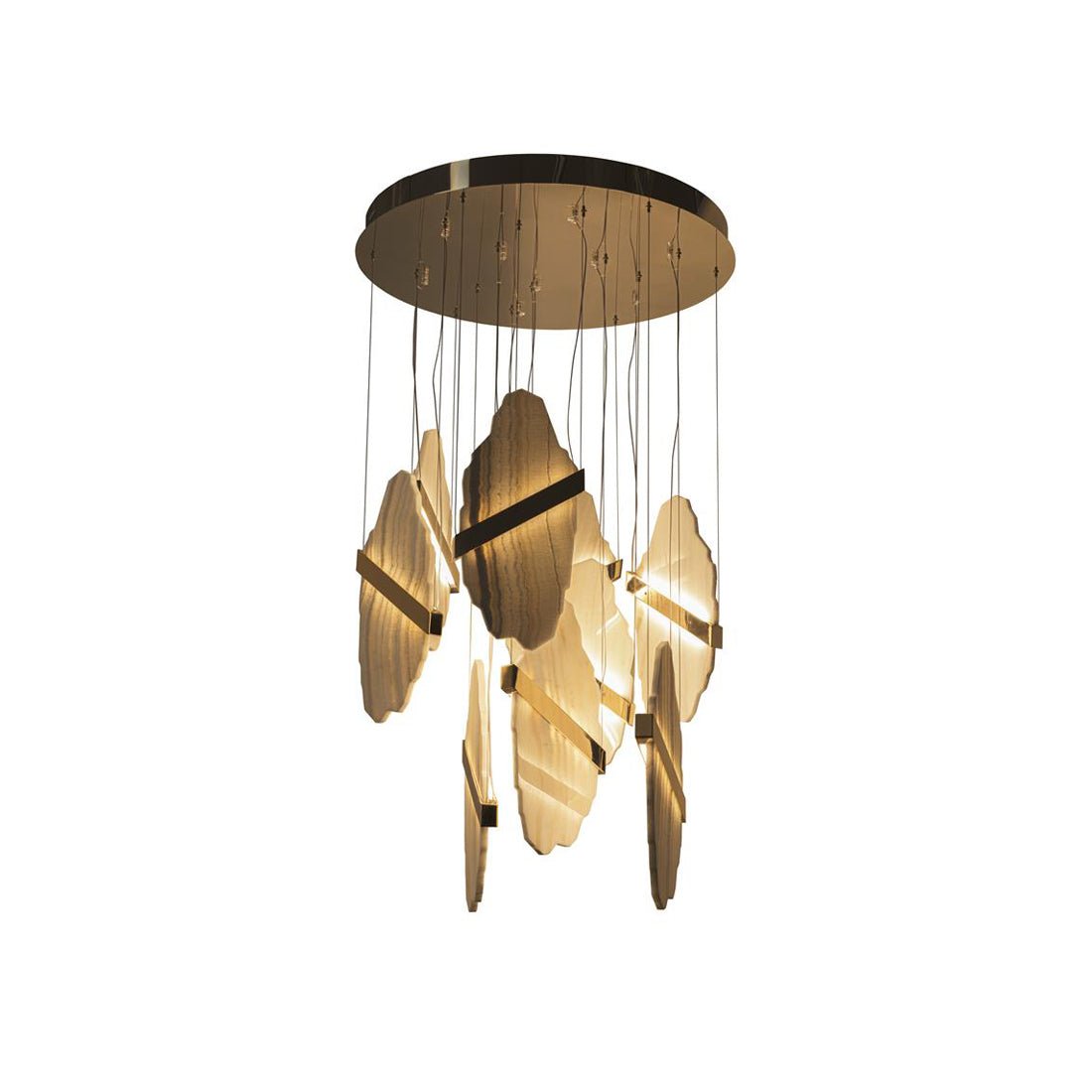 Ollorus Irregular Alabaster Chandelier - Neutralighting