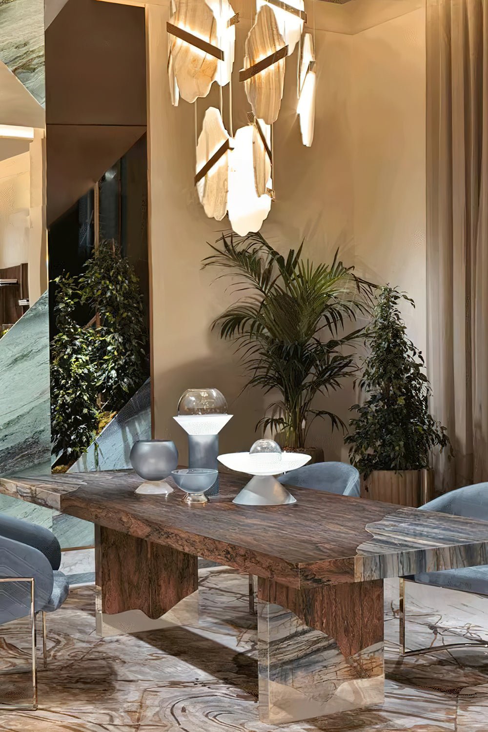 Ollorus Irregular Alabaster Chandelier - Neutralighting