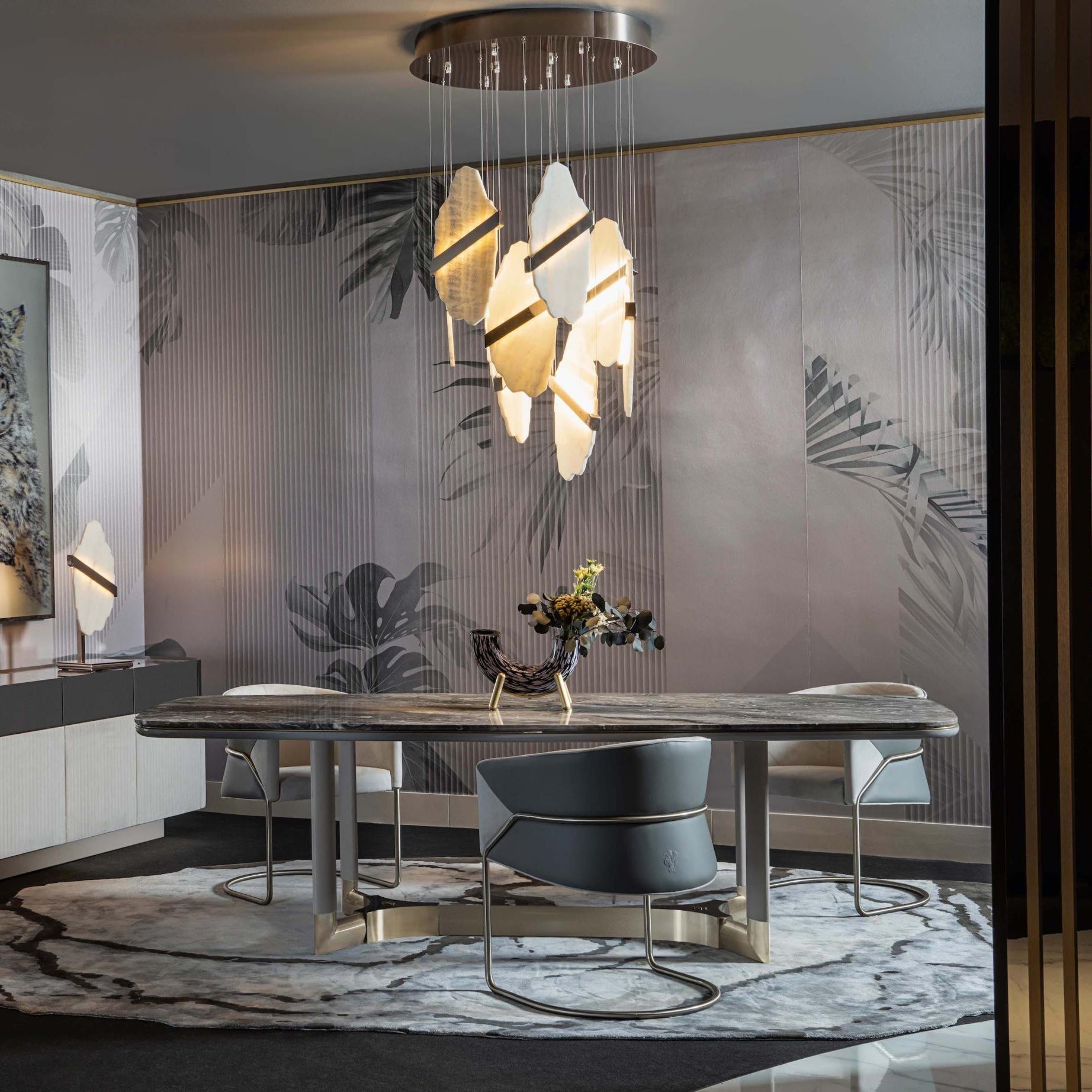 Ollorus Irregular Alabaster Chandelier - Neutralighting